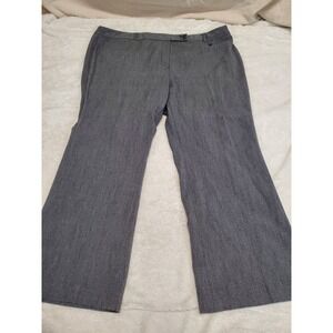 Lane Bryant‎ Gray Knit Wide Leg Pants Plus Size 28 Capsule Classic Work Office